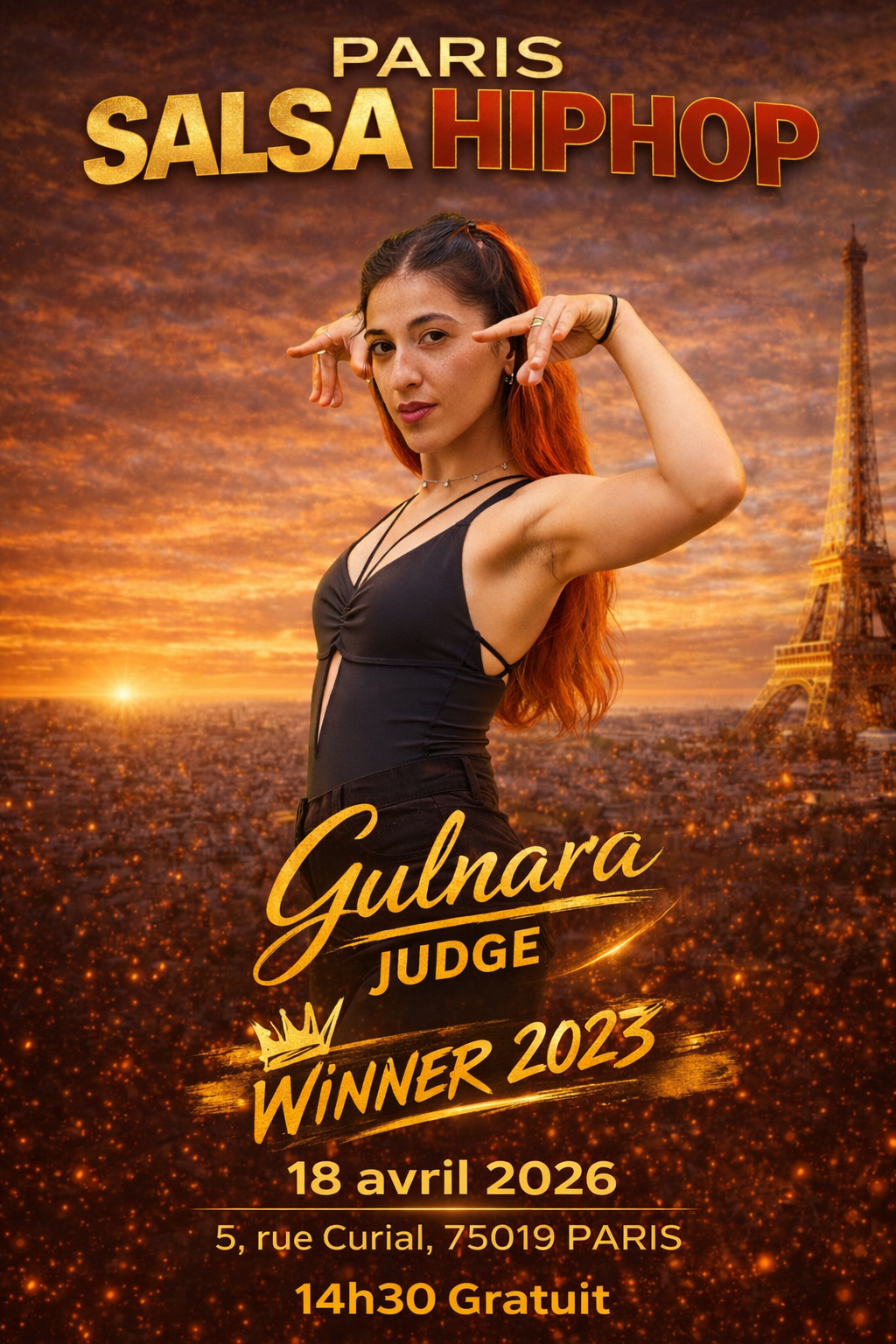 gulnara, xtremambo, paris salsa hip hop battle, xtremambo school, salsa hip hop